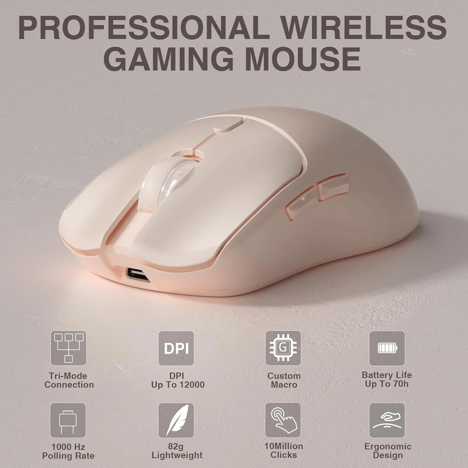 Wireless Gaming Mouse - AULA SC580X Mouse Gaming Nirkabel Tri-mode
