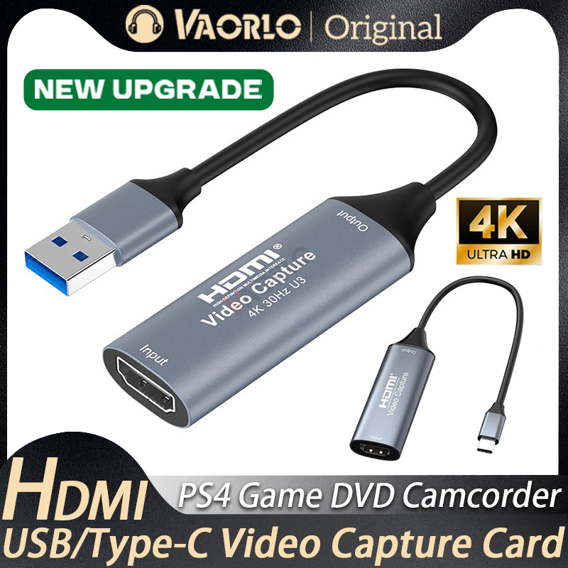 Capture Card Hdmi - Kartu Pengambilan Video USB3.0/Tipe C 4K,