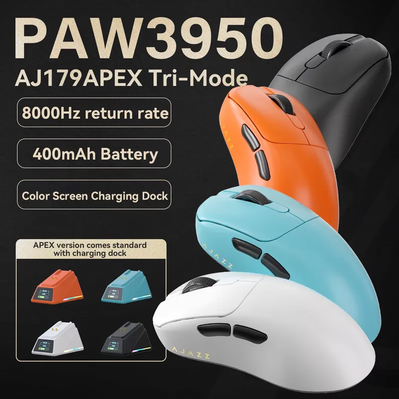 Ajazz AJ179 APEX PAW3950 Mouse - Wireless Gaming Mouse ulasan dan harga