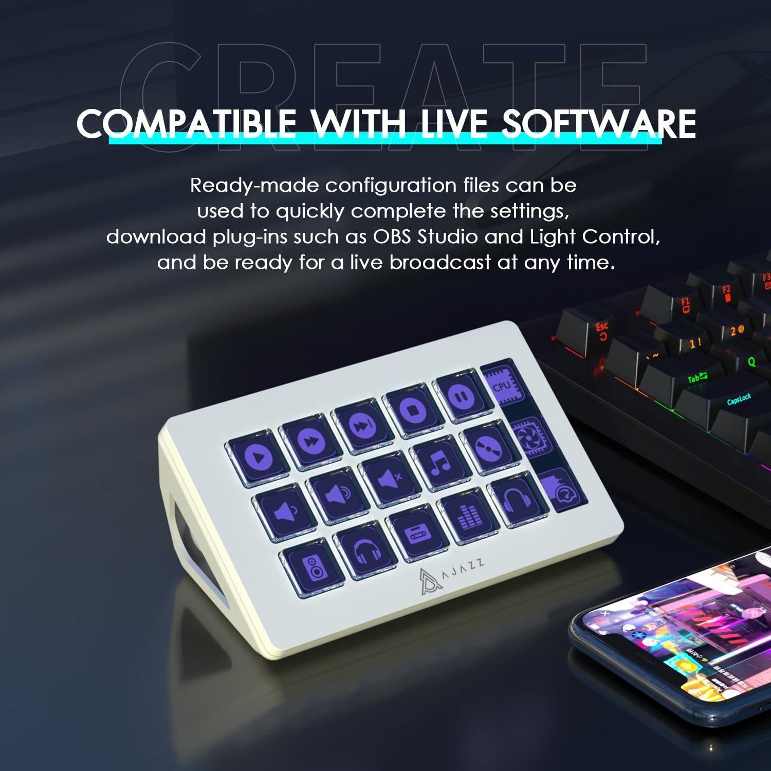 ATTACK SHARK x AJAZZ AKP153 ST - Stream Deck ulasan dan harga