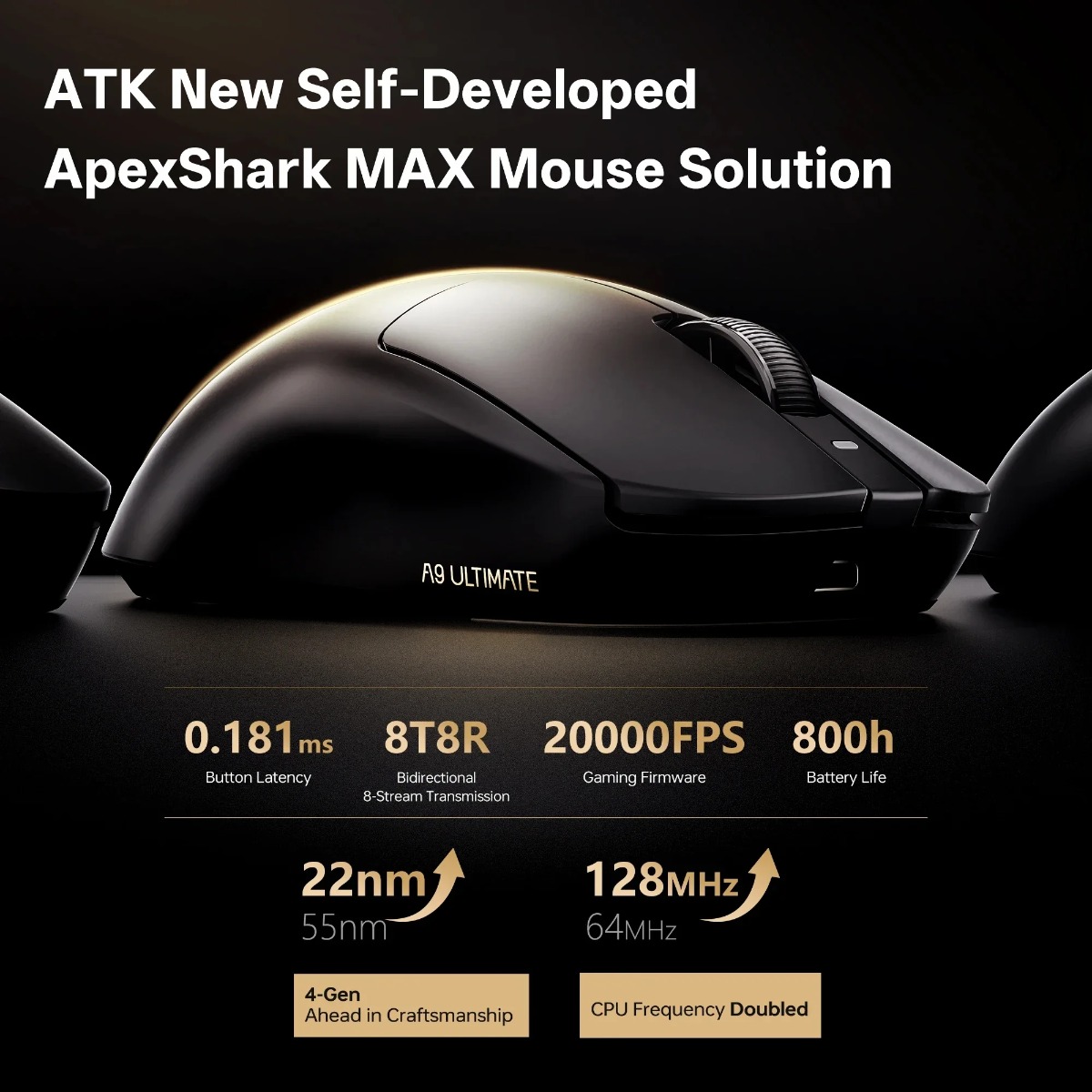 Mouse Gaming ATK DragonFly A9  - Wireless Gaming Mouse ulasan dan harga