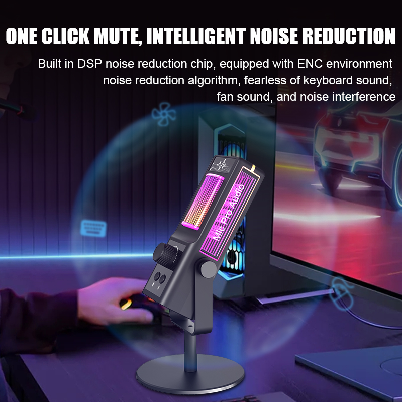 Mikrofon kondensor RGB untuk p - Pc Gaming Online ulasan dan harga