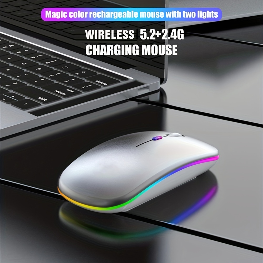 Mouse Nirkabel RGB Isi Ulang U - Wireless Gaming Mouse ulasan dan harga