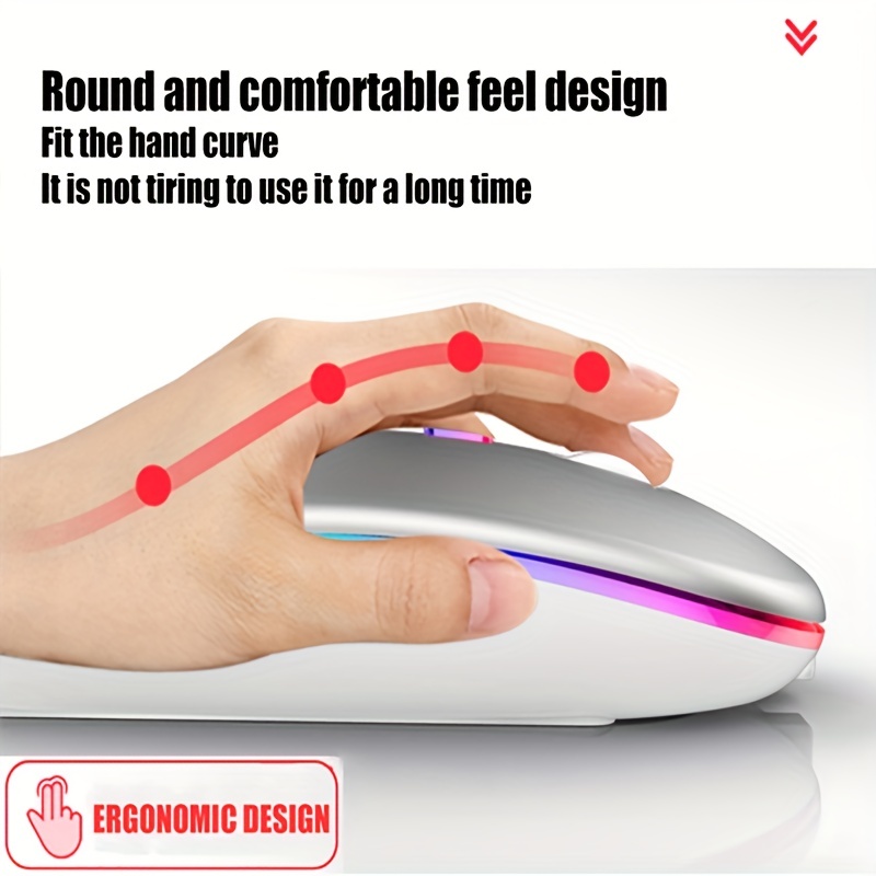 Mouse Nirkabel RGB Isi Ulang U - Wireless Gaming Mouse ulasan dan harga