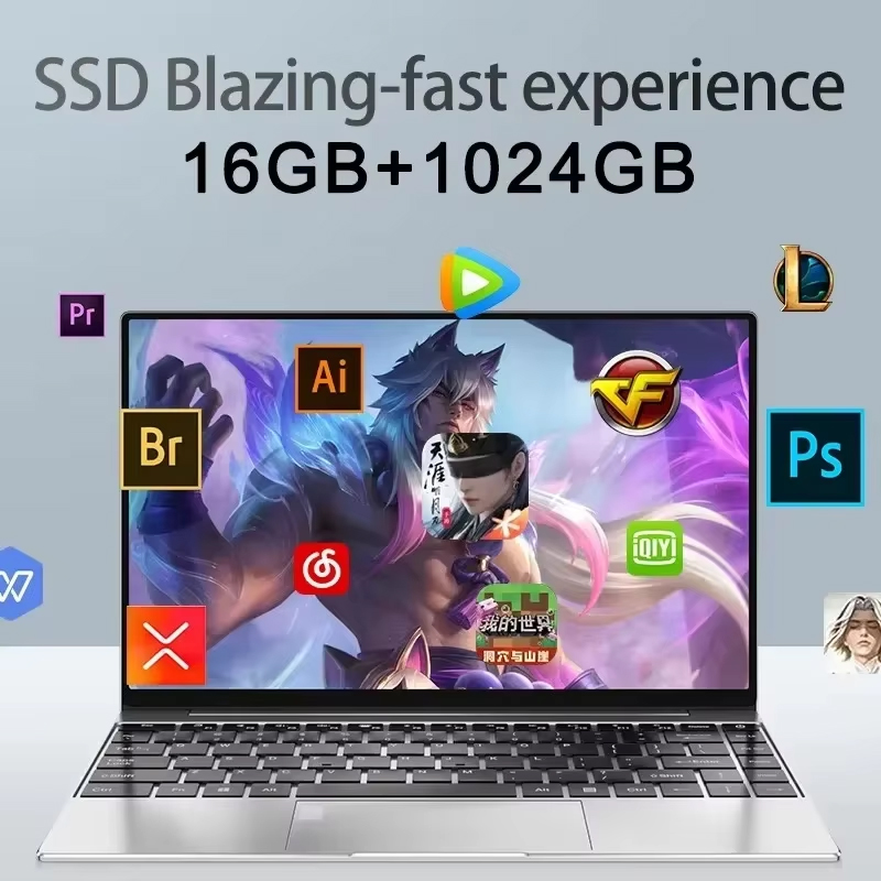 Laptop Portabel Intel N95 15.6 - Pc Gaming Notebook ulasan dan harga