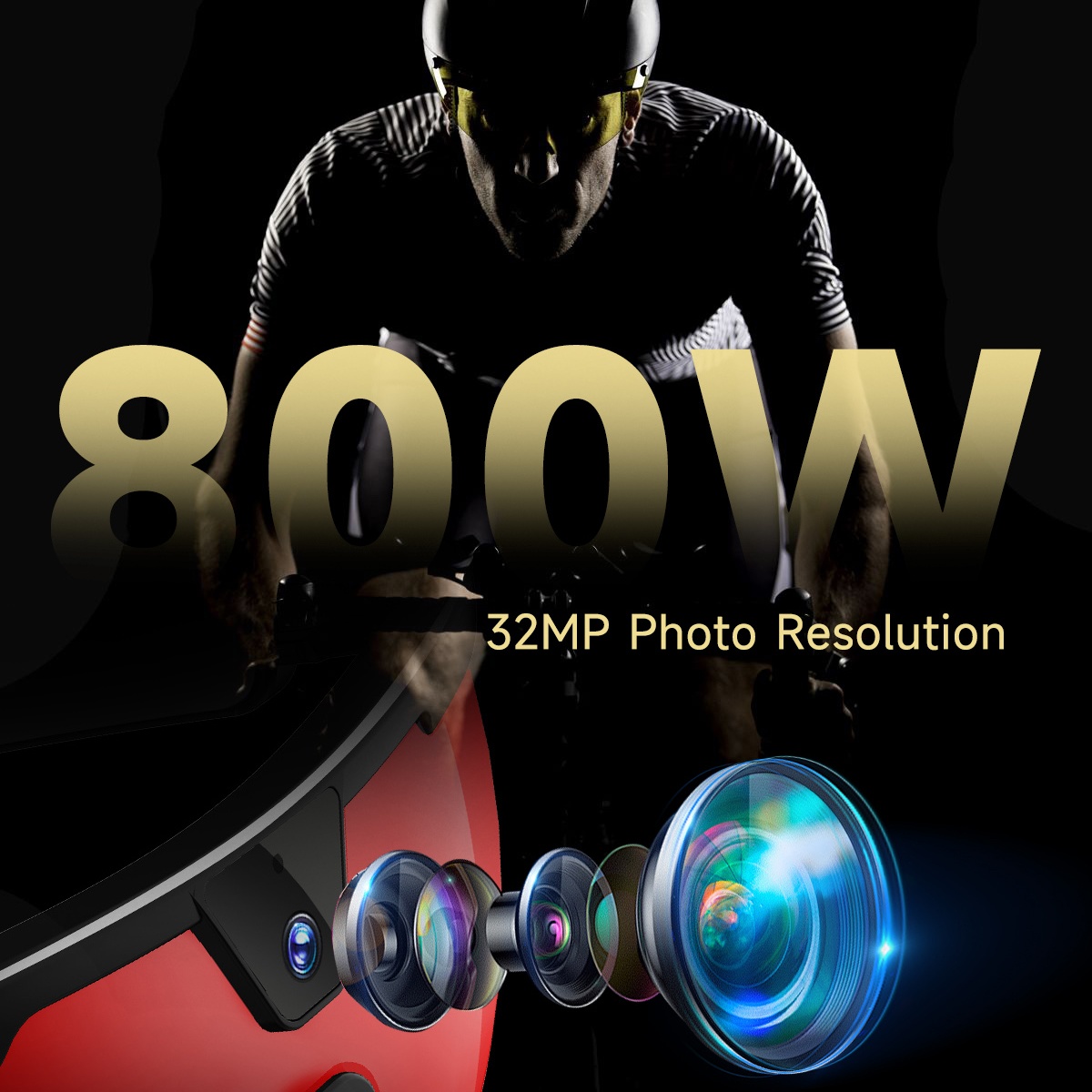 Kacamata Kamera AI Baru 30MP F - Gaming Speaker ulasan dan harga