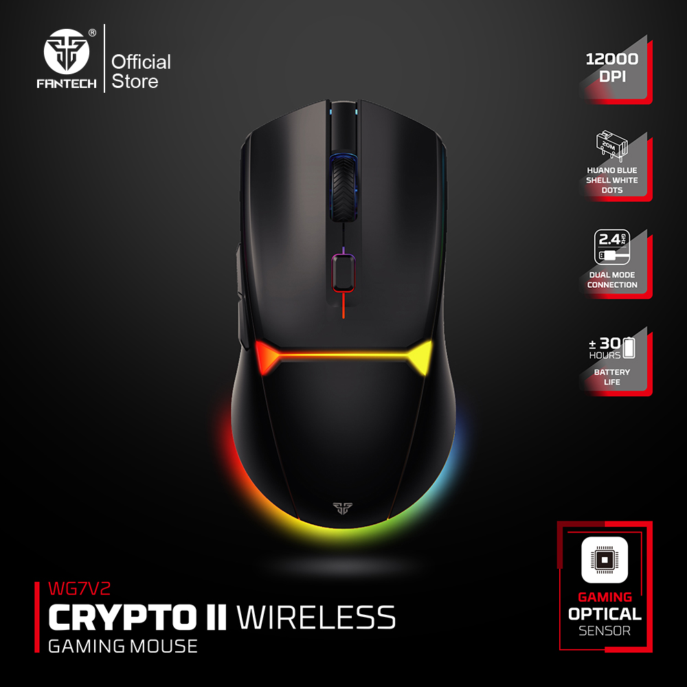 FANTECH CRYPOT II WG7v2 Mouse  - Wireless Gaming Mouse ulasan dan harga