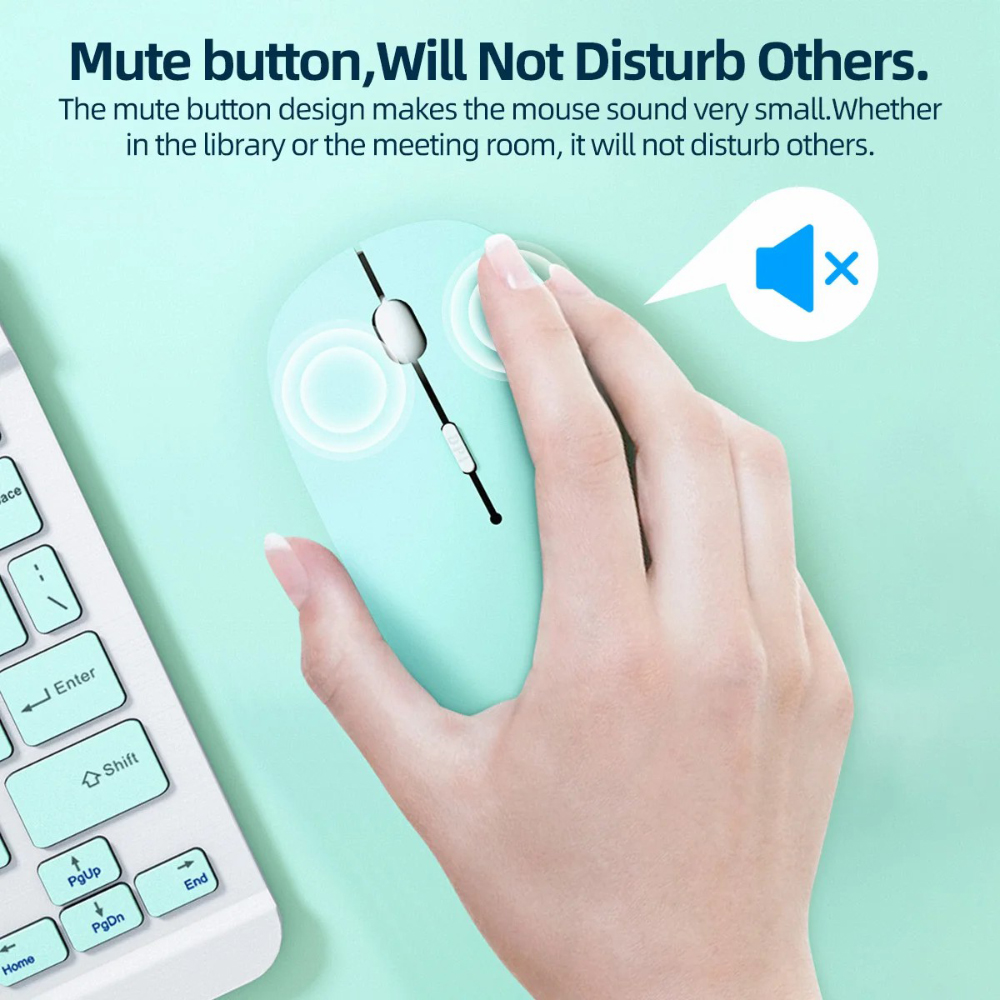 Mouse Bluetooth Senyap Mouse N - Pc Gaming Notebook ulasan dan harga