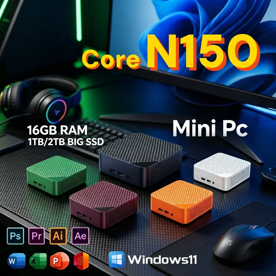 Core N150 Mini PC WiFi6 Portab - Pc Gaming Online ulasan dan harga